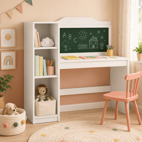 Schreibtisch mit kreidetafel - schreibtisch,