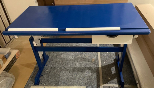 Blau weißer schreibtisch - weißer,