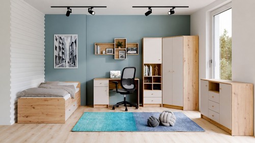 Jugendzimmer set teiliges - jugendzimmer-set, 6-teiliges