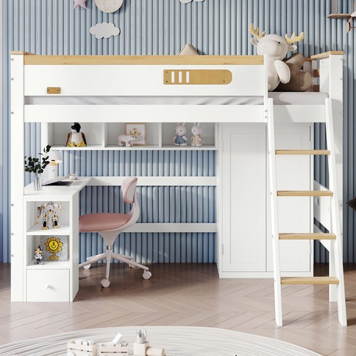 90x200cm hochbett kinderbett - 90x200cm,